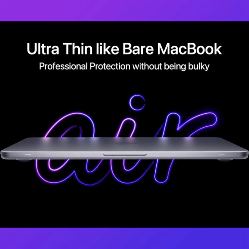 MacBook Air 13inch Protective Plastic Hard Shell Case Cover By Soojet